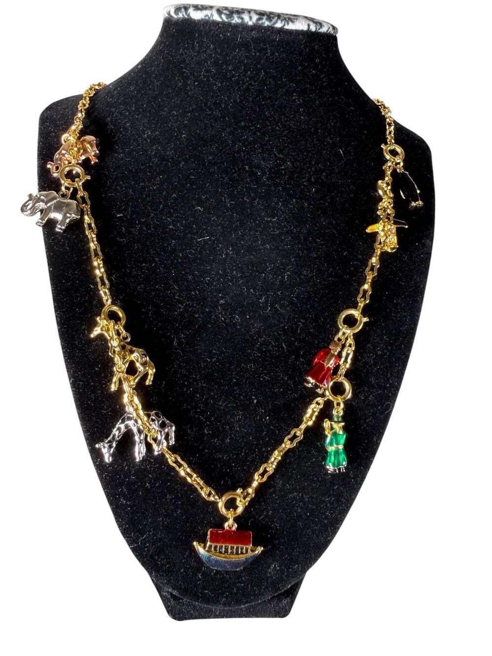 Vintage Joan Rivers Noah Arc Charm Necklace
